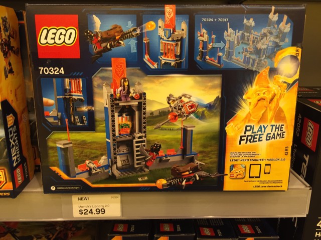 70324 Merlok's Library 2.0 Box Back Nexo Knights