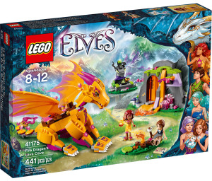 LEGO 41175 Fire Dragon's Lava Cave Box Elves Winter 2016 Set